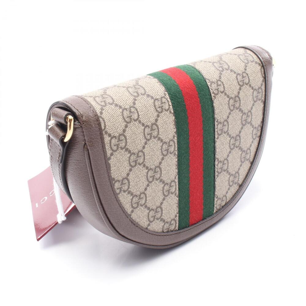 Gucci Bag Shoulder Supreme Canvas Ophidia Tan GG Beige Leather Brown